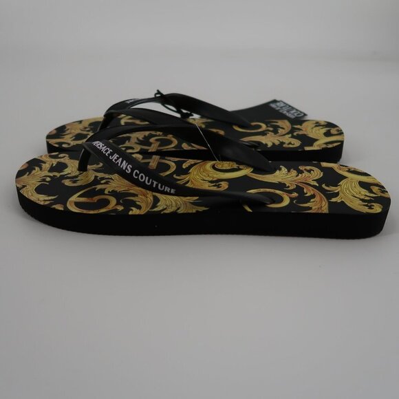 Versace Couture Flip Flops Size 11 - Picture 5 of 12